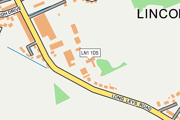 LN1 1DS map - OS OpenMap – Local (Ordnance Survey)