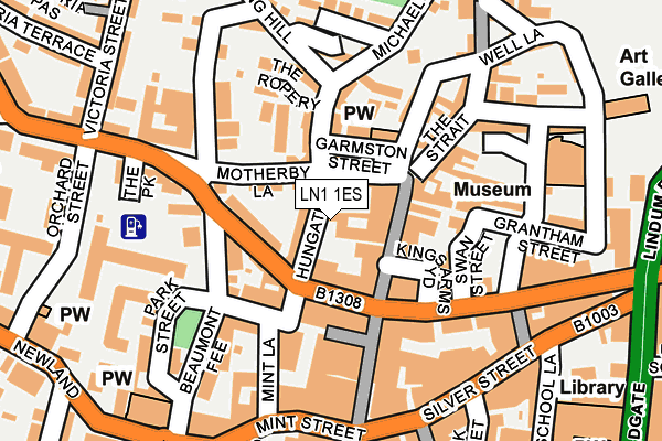 LN1 1ES map - OS OpenMap – Local (Ordnance Survey)