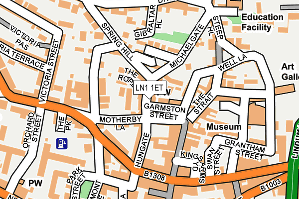 LN1 1ET map - OS OpenMap – Local (Ordnance Survey)