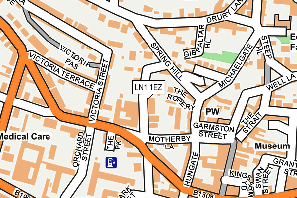 LN1 1EZ map - OS OpenMap – Local (Ordnance Survey)