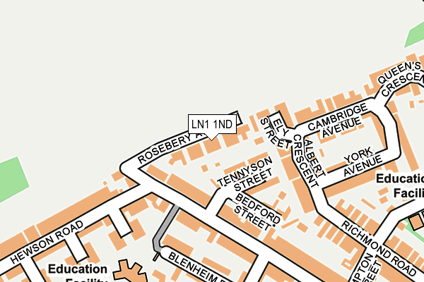 LN1 1ND map - OS OpenMap – Local (Ordnance Survey)
