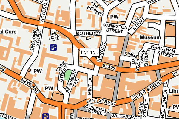 LN1 1NL map - OS OpenMap – Local (Ordnance Survey)