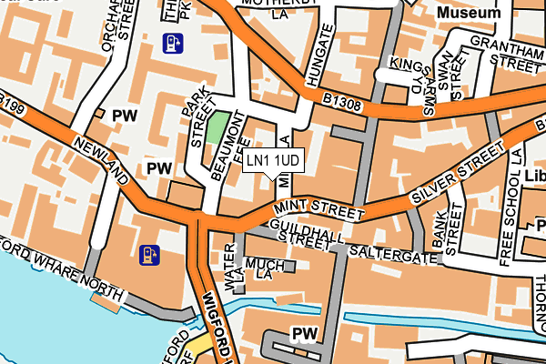 LN1 1UD map - OS OpenMap – Local (Ordnance Survey)