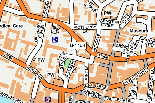 LN1 1UH map - OS OpenMap – Local (Ordnance Survey)