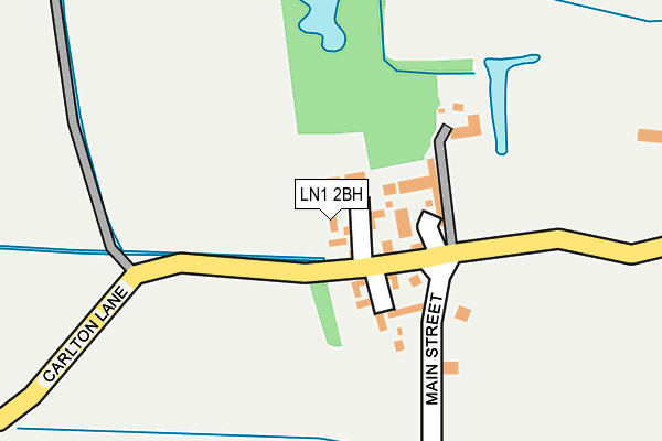 LN1 2BH map - OS OpenMap – Local (Ordnance Survey)