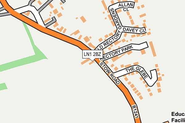 LN1 2BZ map - OS OpenMap – Local (Ordnance Survey)