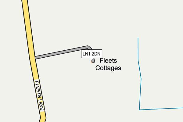LN1 2DN map - OS OpenMap – Local (Ordnance Survey)