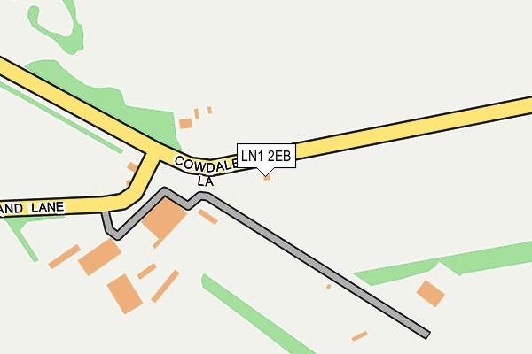 LN1 2EB map - OS OpenMap – Local (Ordnance Survey)