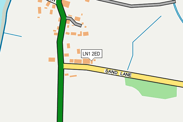 LN1 2ED map - OS OpenMap – Local (Ordnance Survey)