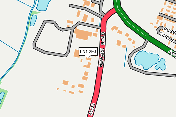 LN1 2EJ map - OS OpenMap – Local (Ordnance Survey)