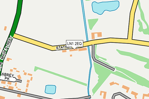 LN1 2EQ map - OS OpenMap – Local (Ordnance Survey)