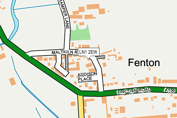 LN1 2EW map - OS OpenMap – Local (Ordnance Survey)