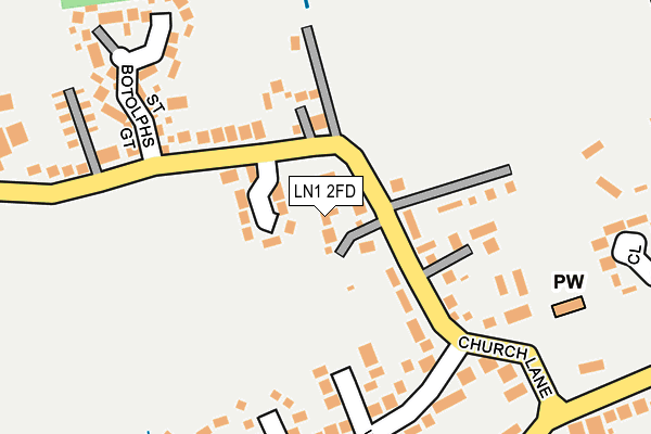 LN1 2FD map - OS OpenMap – Local (Ordnance Survey)