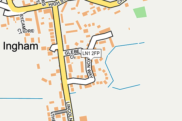 LN1 2FP map - OS OpenMap – Local (Ordnance Survey)