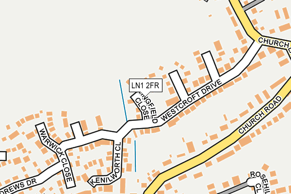 LN1 2FR map - OS OpenMap – Local (Ordnance Survey)