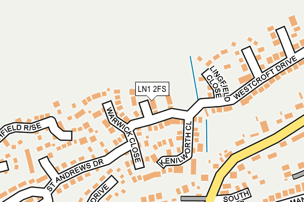 LN1 2FS map - OS OpenMap – Local (Ordnance Survey)