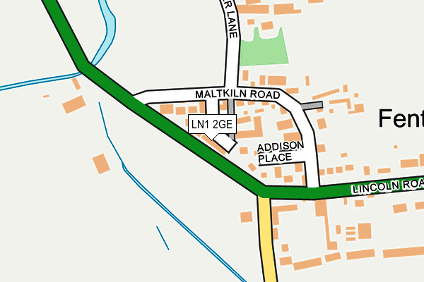 LN1 2GE map - OS OpenMap – Local (Ordnance Survey)