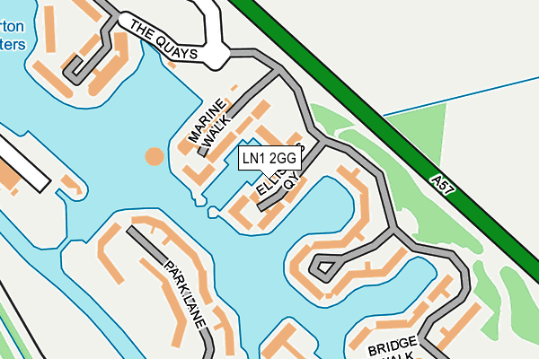 LN1 2GG map - OS OpenMap – Local (Ordnance Survey)
