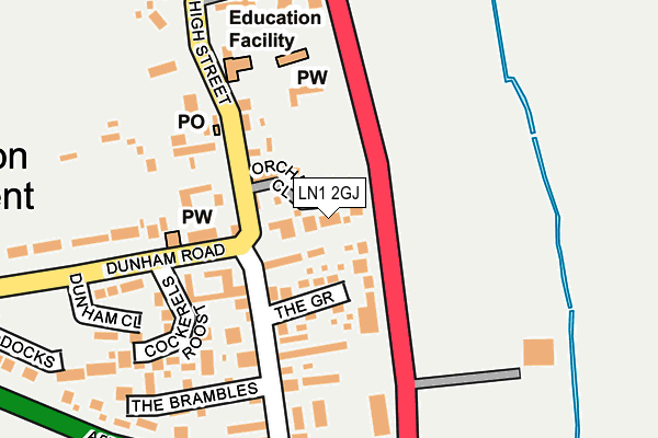 Map of PJ LANCASTER ELECTRICAL SERVICES LTD at local scale