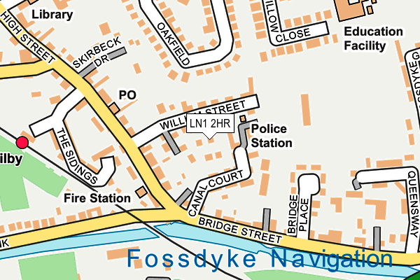 LN1 2HR map - OS OpenMap – Local (Ordnance Survey)