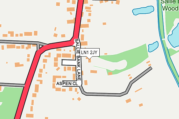 LN1 2JY map - OS OpenMap – Local (Ordnance Survey)