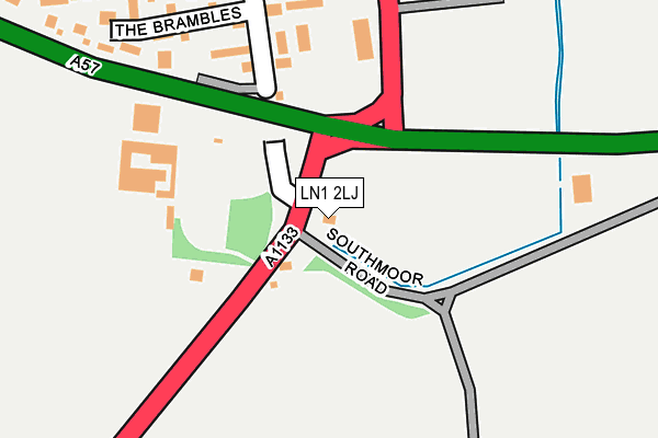 LN1 2LJ map - OS OpenMap – Local (Ordnance Survey)