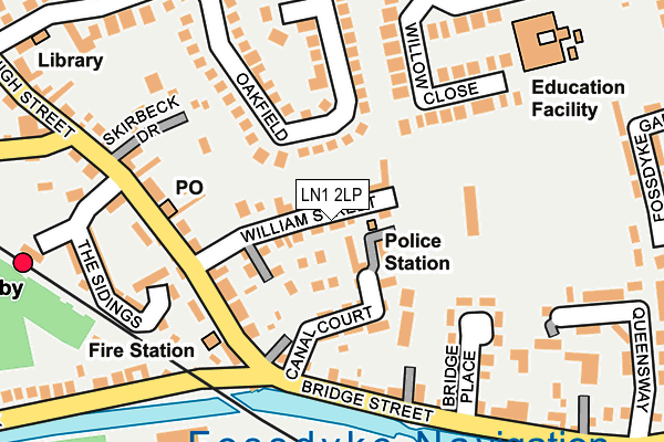 LN1 2LP map - OS OpenMap – Local (Ordnance Survey)