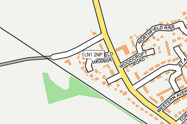 LN1 2NP map - OS OpenMap – Local (Ordnance Survey)