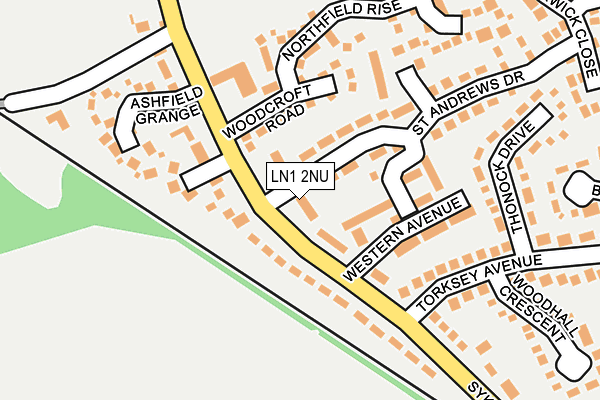 LN1 2NU map - OS OpenMap – Local (Ordnance Survey)