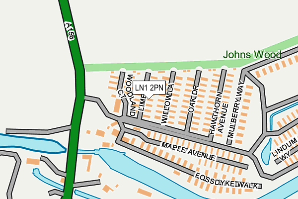 LN1 2PN map - OS OpenMap – Local (Ordnance Survey)