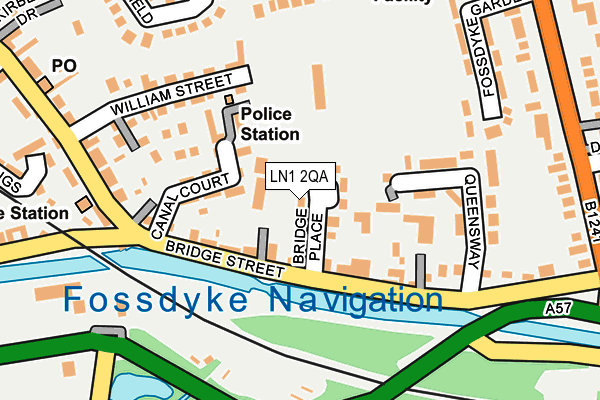 LN1 2QA map - OS OpenMap – Local (Ordnance Survey)
