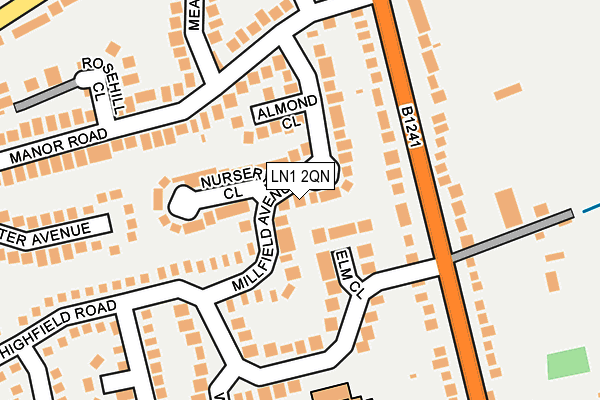 LN1 2QN map - OS OpenMap – Local (Ordnance Survey)