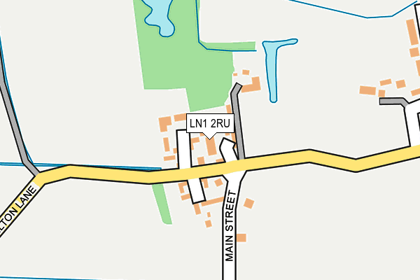 LN1 2RU map - OS OpenMap – Local (Ordnance Survey)