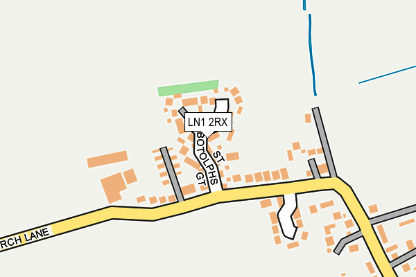 LN1 2RX map - OS OpenMap – Local (Ordnance Survey)