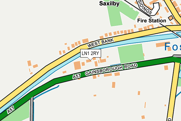 LN1 2RY map - OS OpenMap – Local (Ordnance Survey)