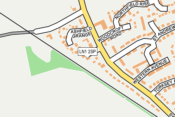 LN1 2SP map - OS OpenMap – Local (Ordnance Survey)