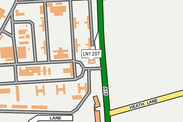 LN1 2ST map - OS OpenMap – Local (Ordnance Survey)