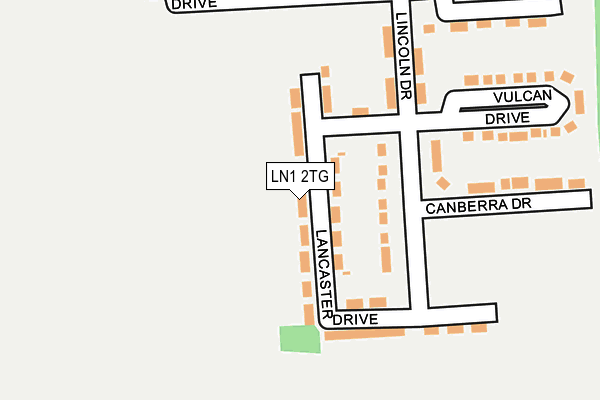 LN1 2TG map - OS OpenMap – Local (Ordnance Survey)