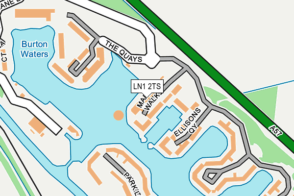 LN1 2TS map - OS OpenMap – Local (Ordnance Survey)