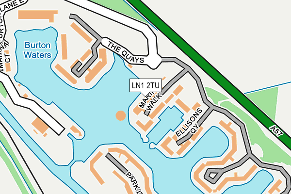 LN1 2TU map - OS OpenMap – Local (Ordnance Survey)