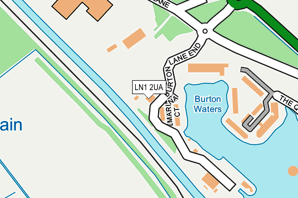Map of BURTON WATERS ESTATES LIMITED at local scale