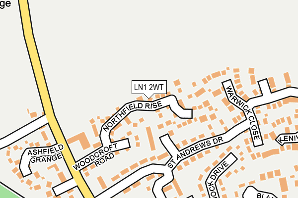 LN1 2WT map - OS OpenMap – Local (Ordnance Survey)