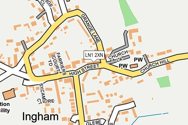 LN1 2XN map - OS OpenMap – Local (Ordnance Survey)