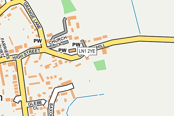 LN1 2YE map - OS OpenMap – Local (Ordnance Survey)
