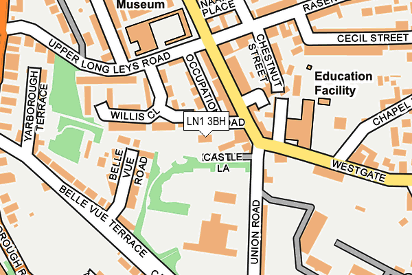 LN1 3BH map - OS OpenMap – Local (Ordnance Survey)