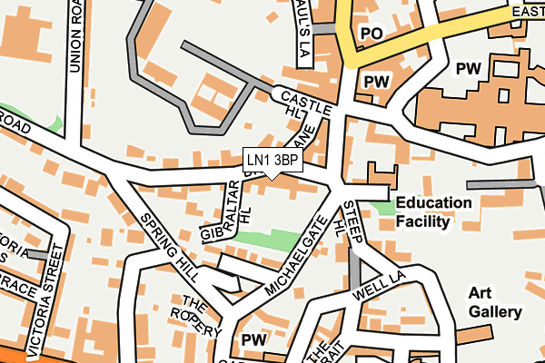 LN1 3BP map - OS OpenMap – Local (Ordnance Survey)