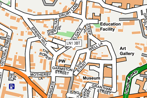 LN1 3BT map - OS OpenMap – Local (Ordnance Survey)