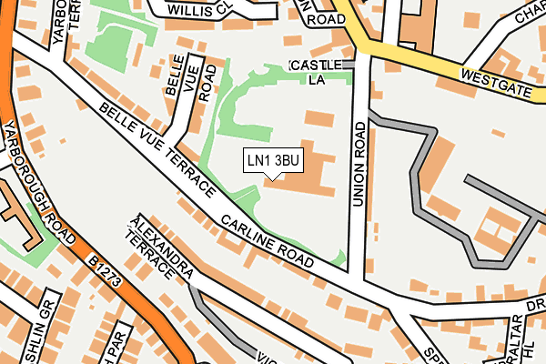 LN1 3BU map - OS OpenMap – Local (Ordnance Survey)