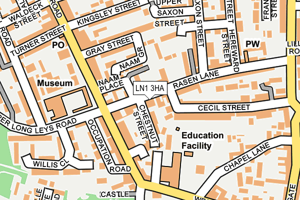 LN1 3HA map - OS OpenMap – Local (Ordnance Survey)