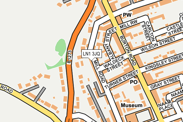 LN1 3JQ map - OS OpenMap – Local (Ordnance Survey)